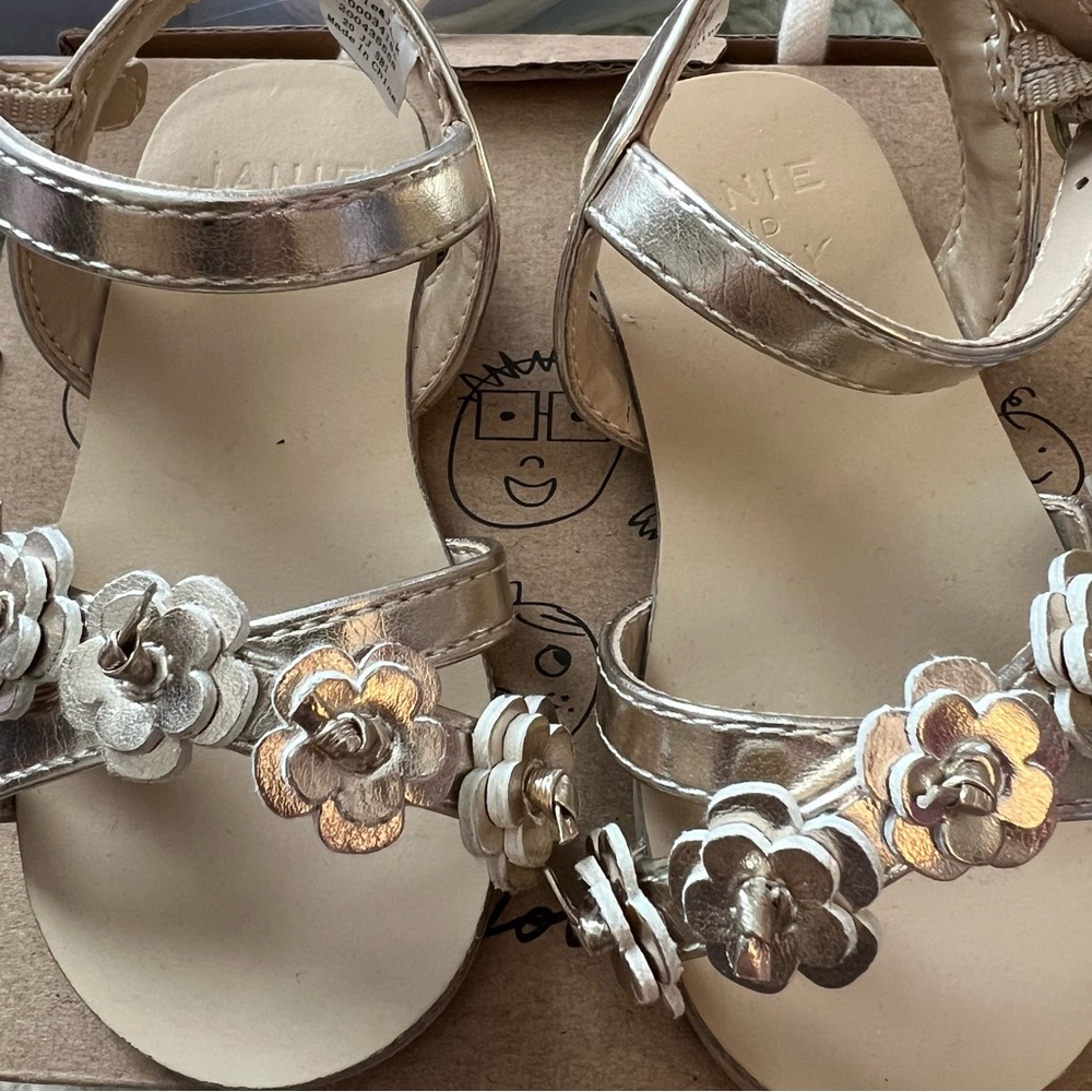 Janie and Jack gold sandals